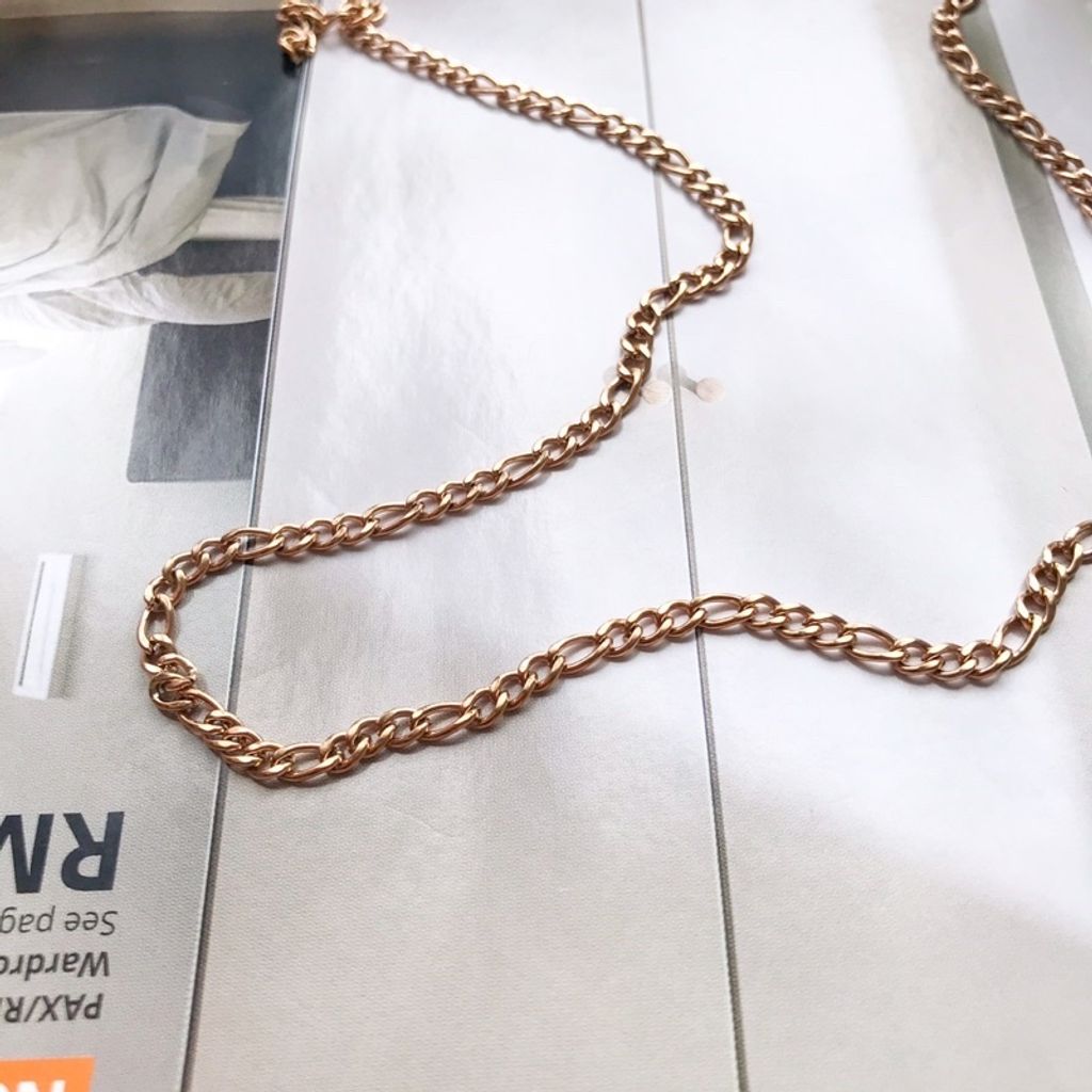 Anna Jewellery Handicraft - DIY Chain: Stainless steel Thick Figaro chain