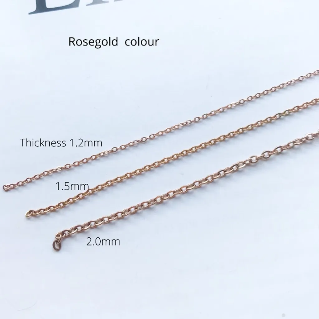 Anna Jewellery Handicraft - DIY Chain: Stainless steel Classic Cable Chain
