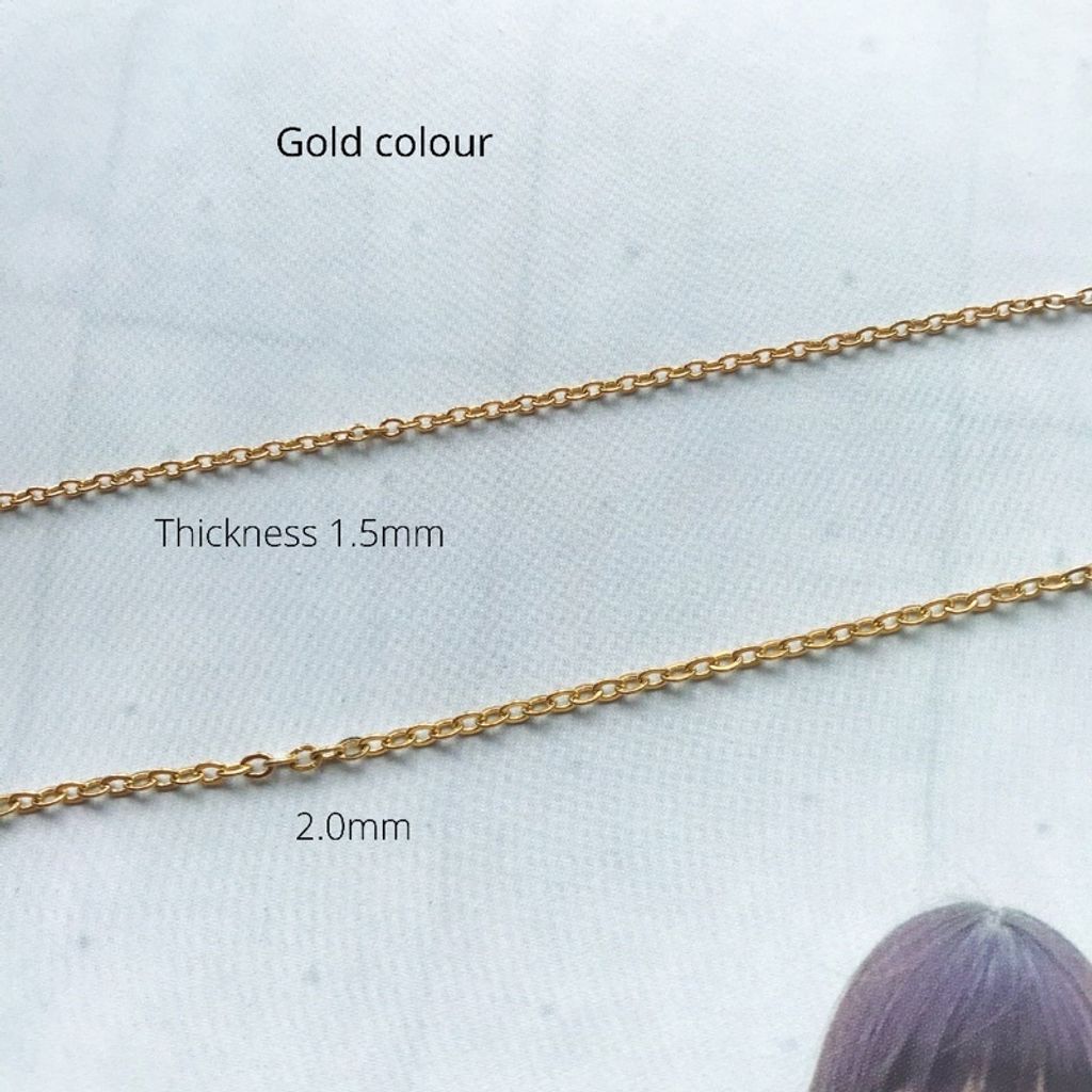 Anna Jewellery Handicraft - DIY Chain: Stainless steel Classic Cable Chain