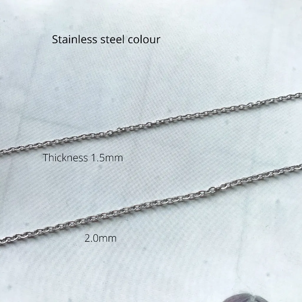 Anna Jewellery Handicraft - DIY Chain: Stainless steel Classic Cable Chain