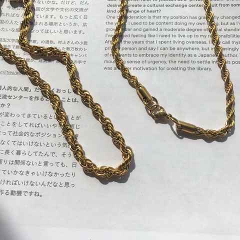 [Necklace] Stainless Steel Rope chain