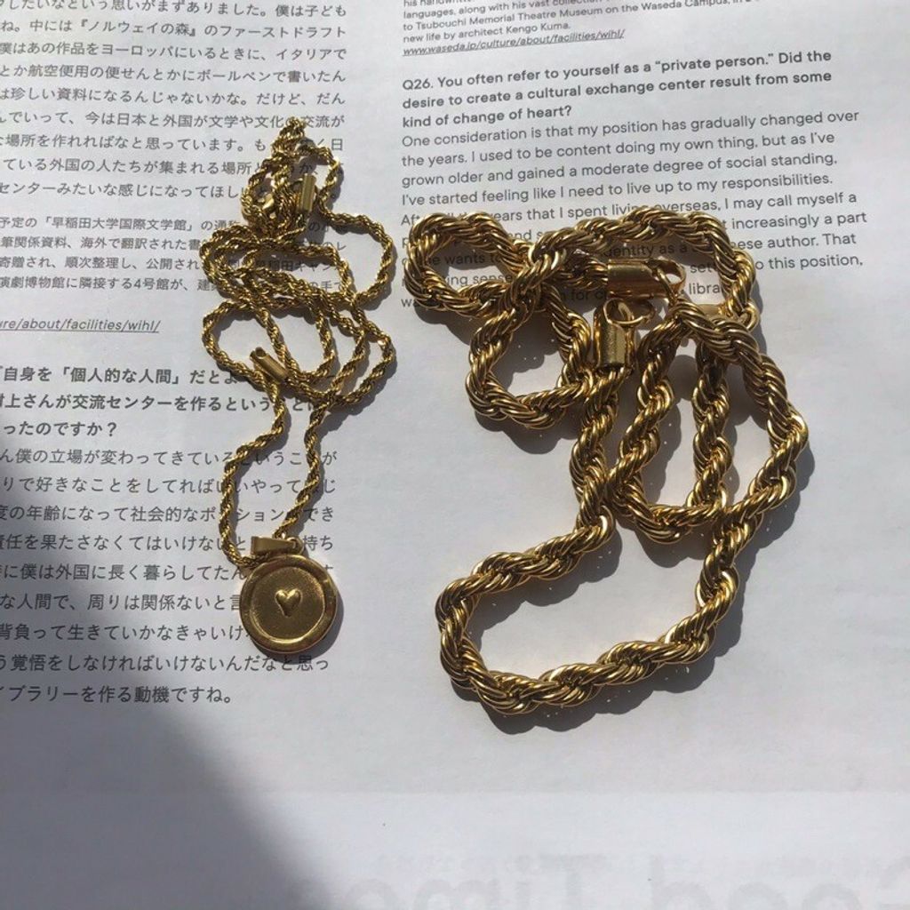 [Necklace] Stainless Steel Rope chain 4