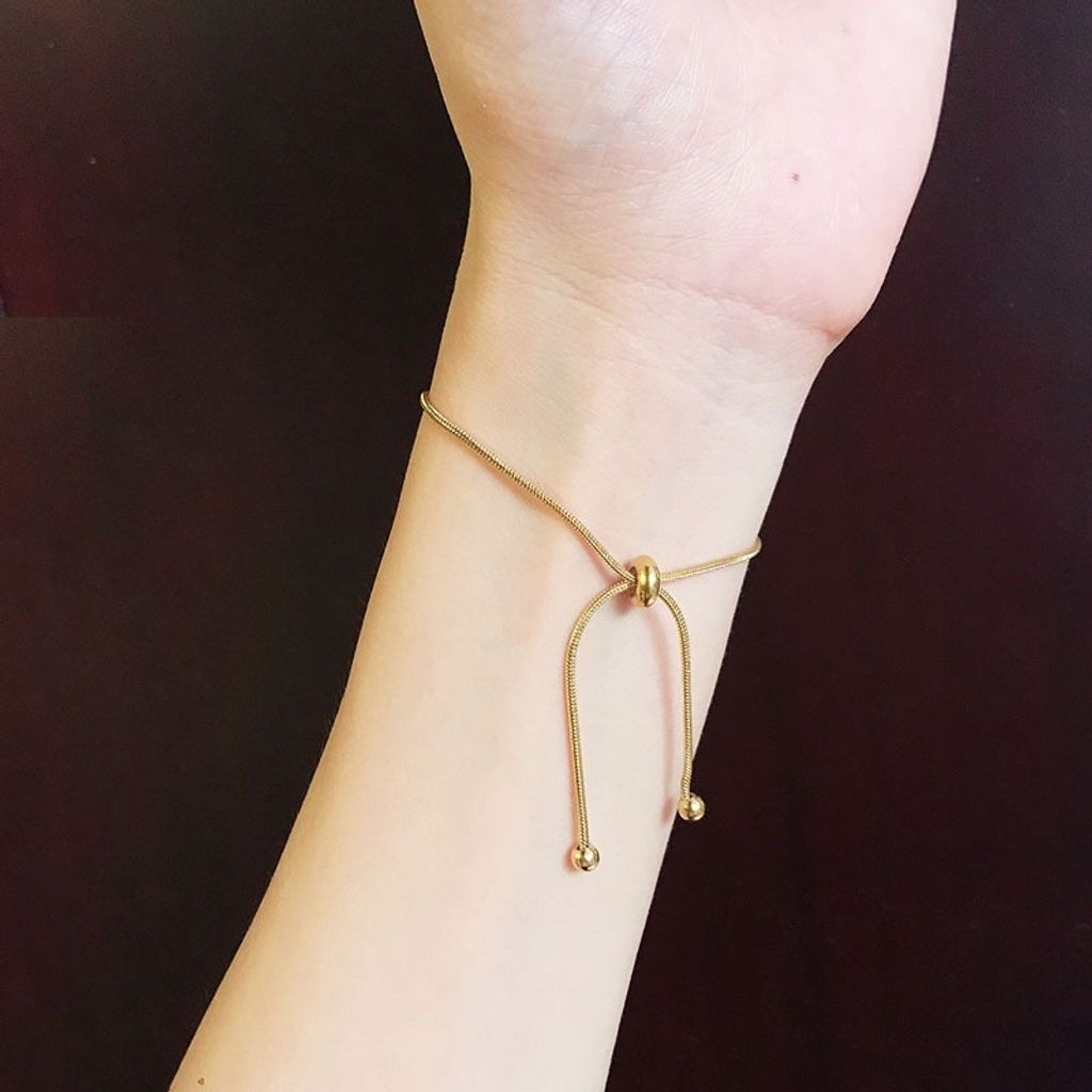 Stainless steel adjustable snake chain bracelet and ankle 3