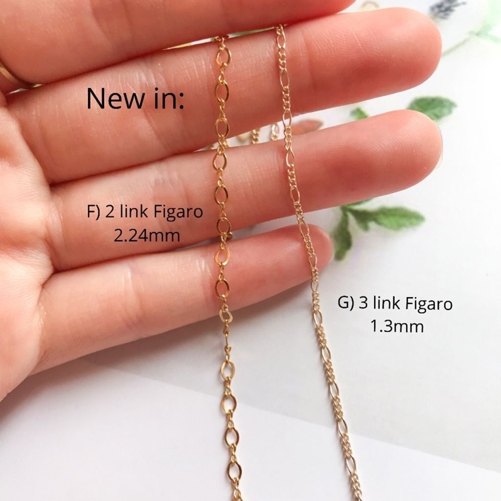 14k Gold-filled Chain - Link Figaro
