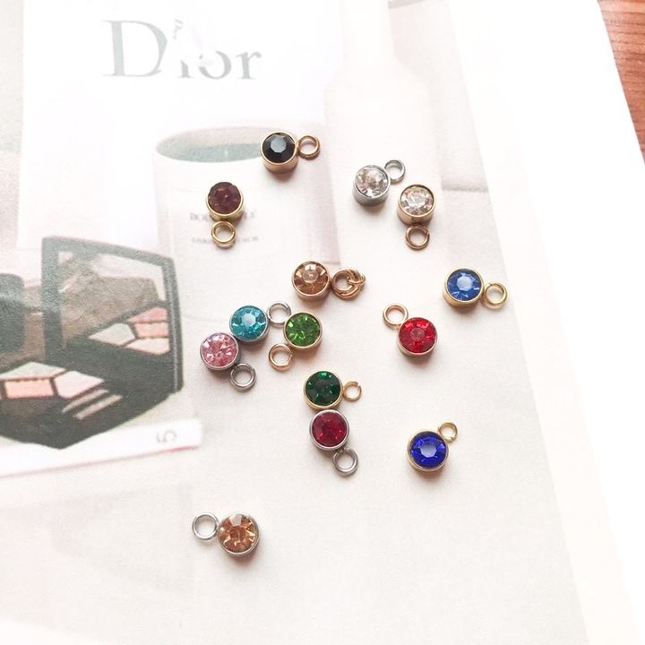 Stainless steel Birthstone pendant