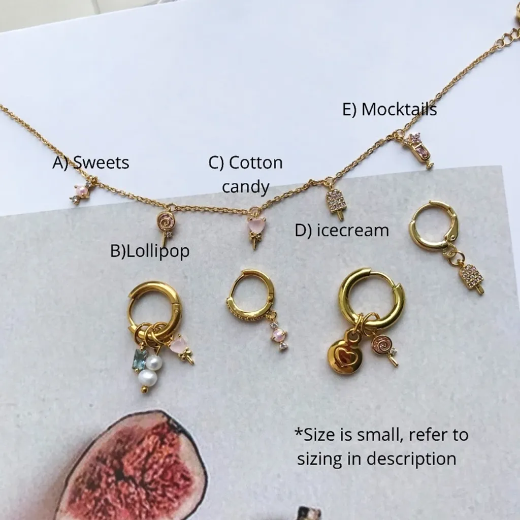 Candy sweet theme mini pendant - types
