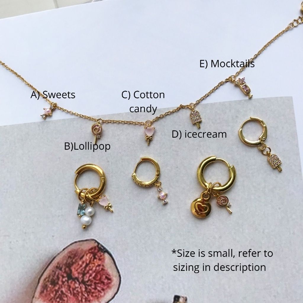 Candy sweet theme mini pendant - types