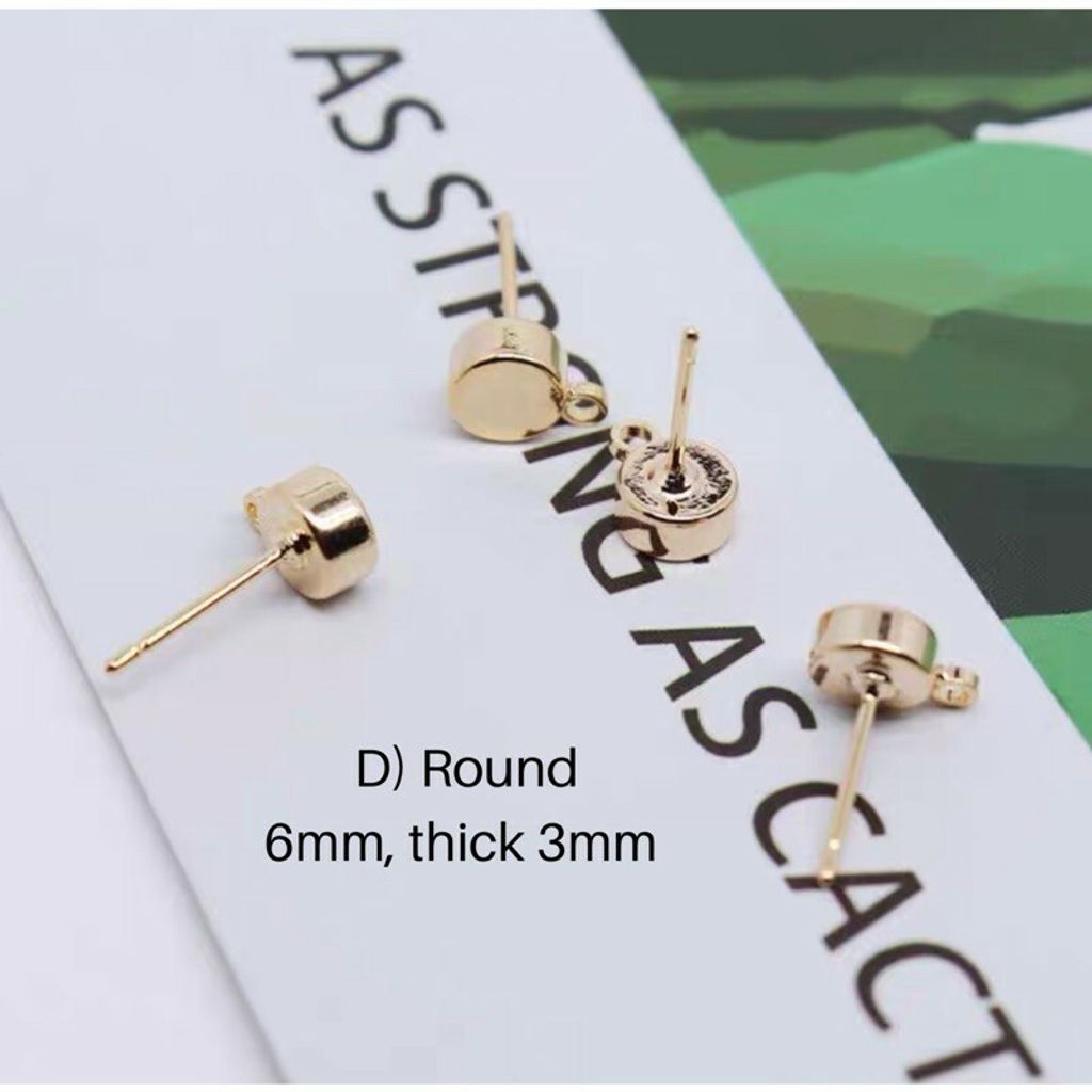 Irregular earring accessories - Round