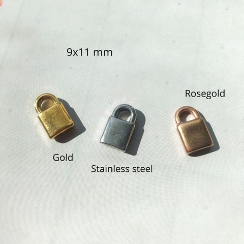 Stainless steel Lock key pendant 2