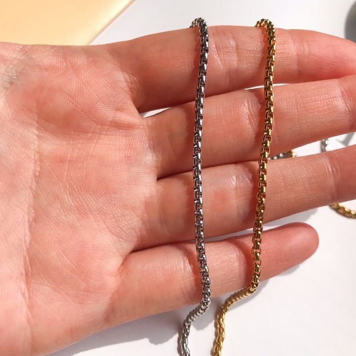 Anna Jewellery Handicraft - DIY Chain: Stainless steel Boxchain