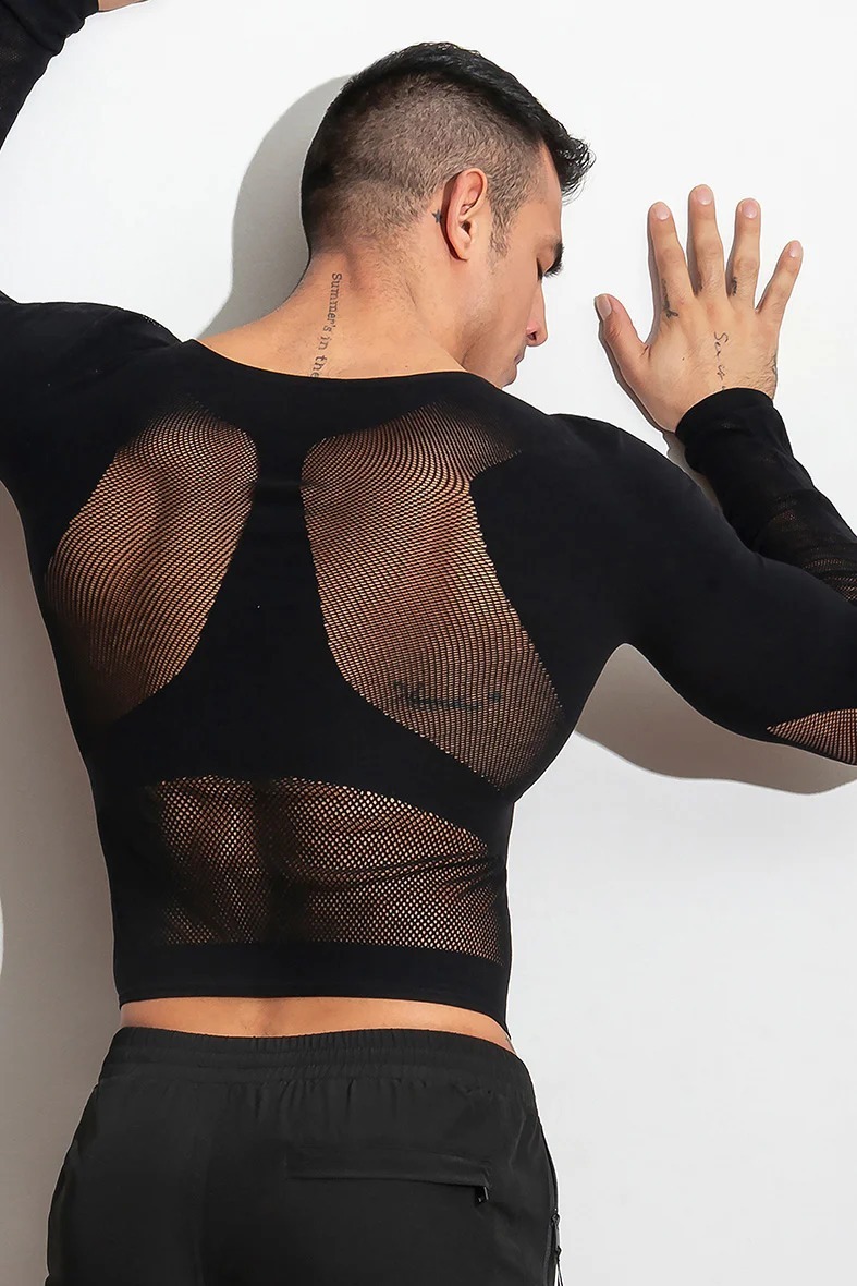 THEPACKUNDERWEAR_AIRLACE_LONGSLEEVE_BLACK_1