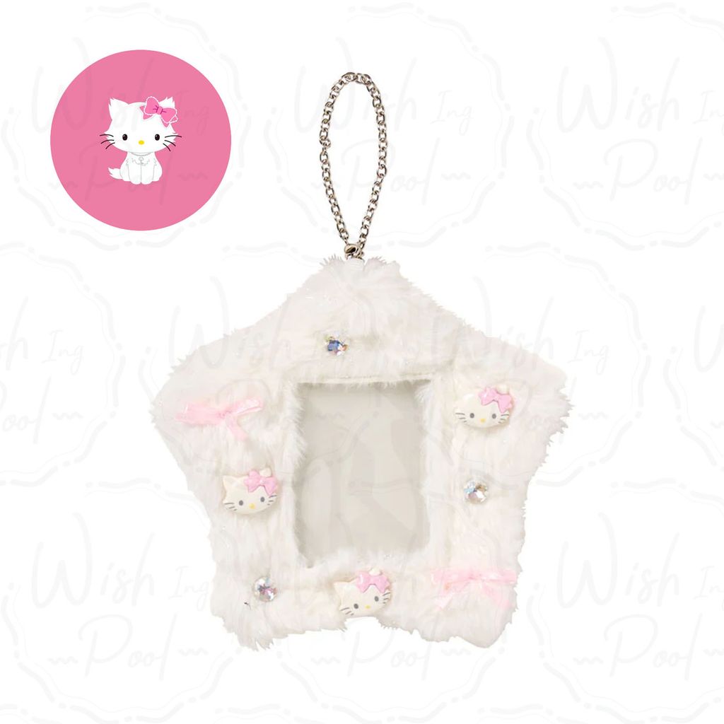 Sanrio 三麗鷗 星星卡套吊飾-官網-02-白-Charmmy Kitty