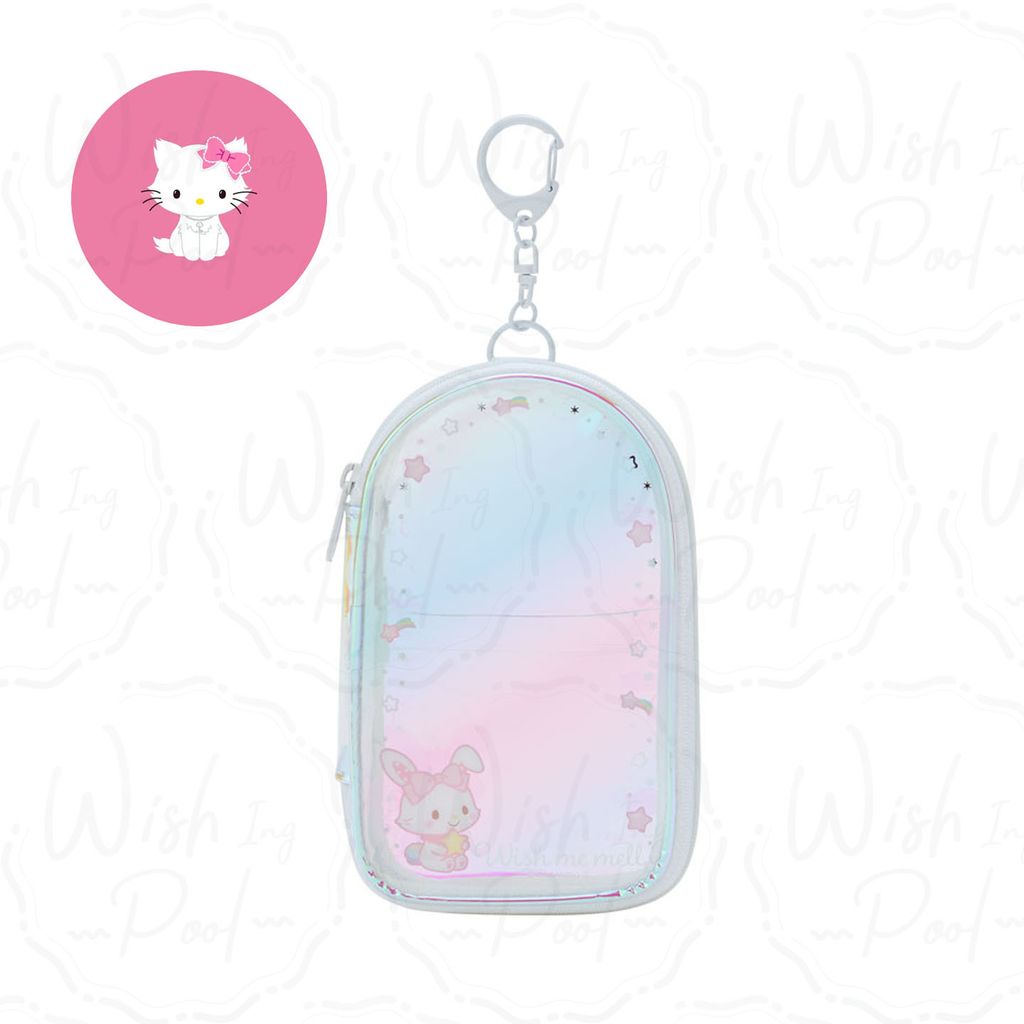 Sanrio 三麗鷗 Enjoy Idol 極光壓克力收納包-官網-06-許願兔
