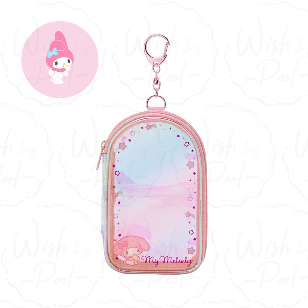 Sanrio 三麗鷗 Enjoy Idol 極光壓克力收納包-官網-01-美樂蒂