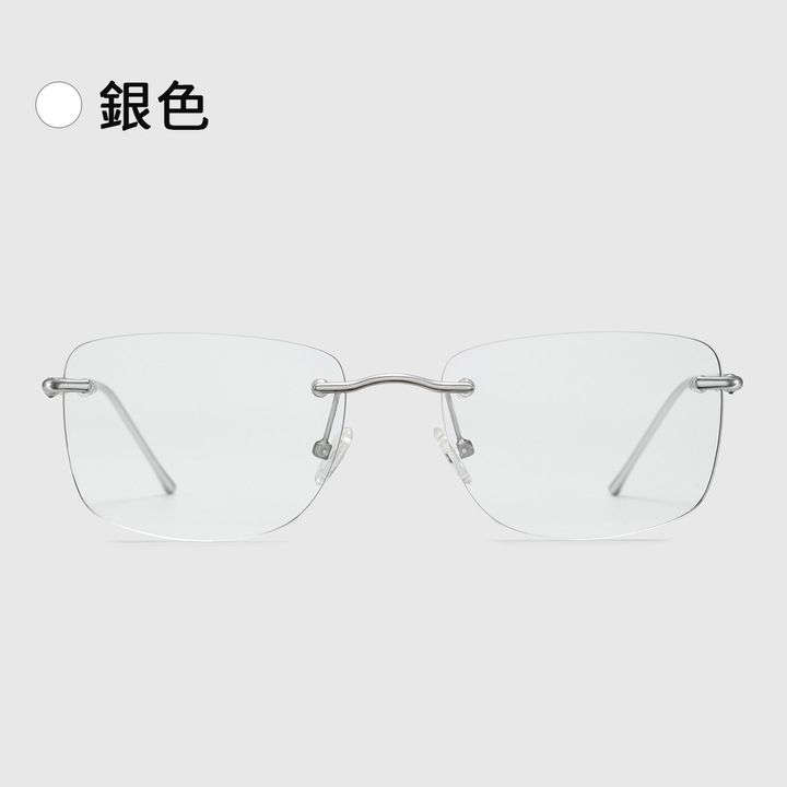 起光同款- BLUE ELEPHANT RIZZ silver鏡框眼鏡-01