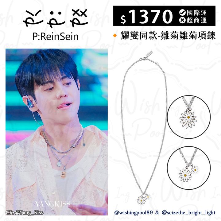 2025 REINSEIN同款團整理250629-耀燮同款-雛菊雛菊項鍊