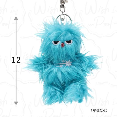 250825-️斗俊同款-藍色毛怪鑰匙圈-02-藍