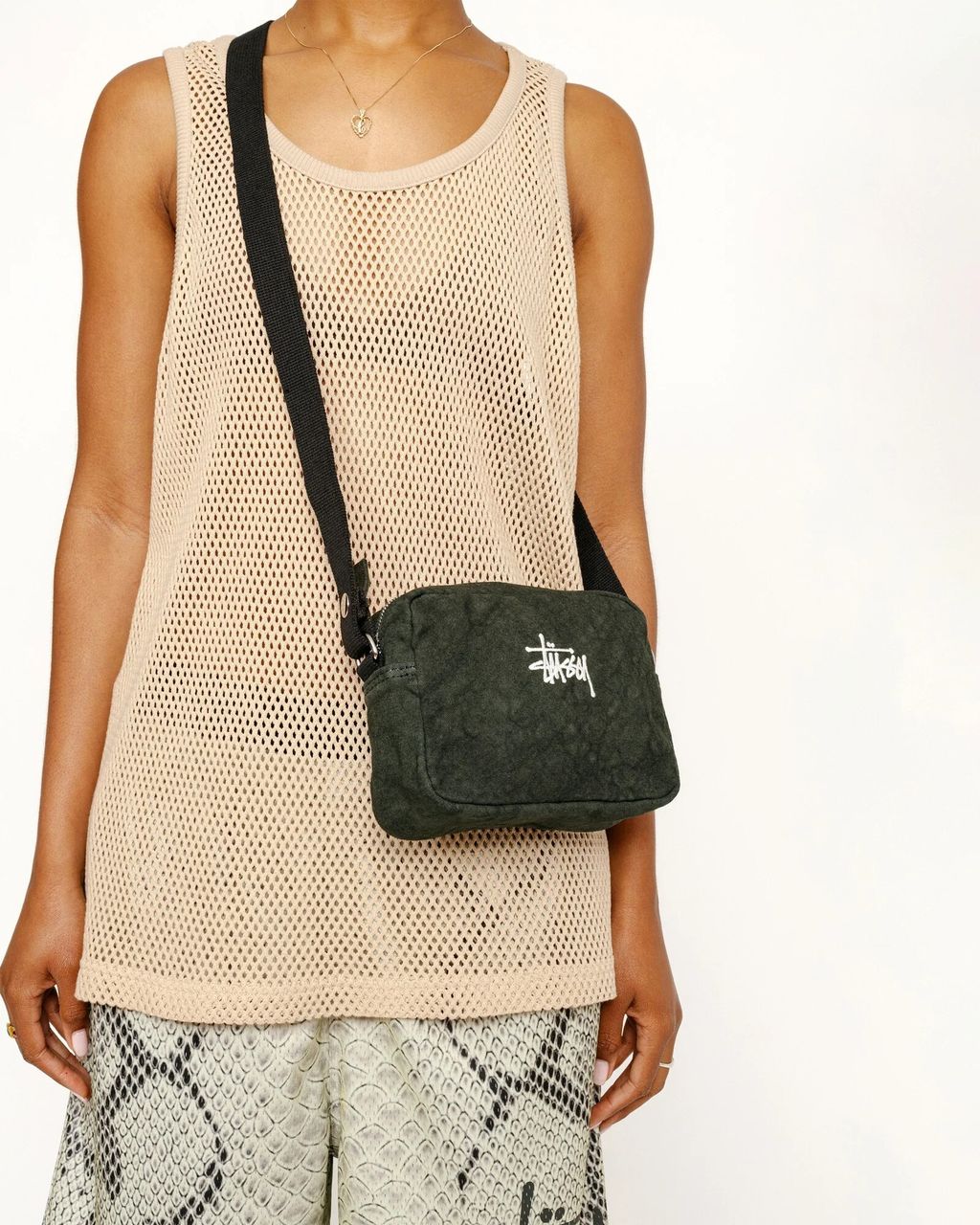 完売品 STUSSY BIG MESH TANK Stussy Big Mesh Tank Navy Men's - SS24 - US