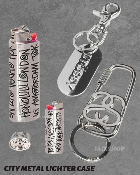 アクセサリー Stussy City l Lighter Case Silver 87211143.jpeg?width=480
