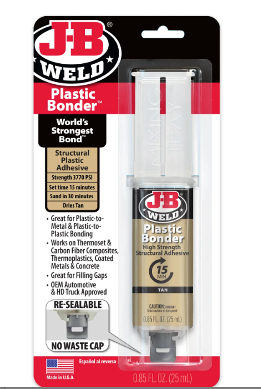 JB 50133 PLASTIC BONDER SYRINGE 25 ml