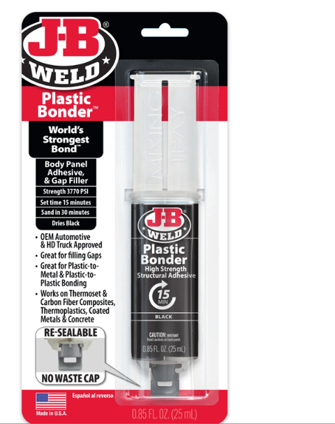 JB 50139 BLACK PLASTIC BONDER SYRINGE 25 mnl