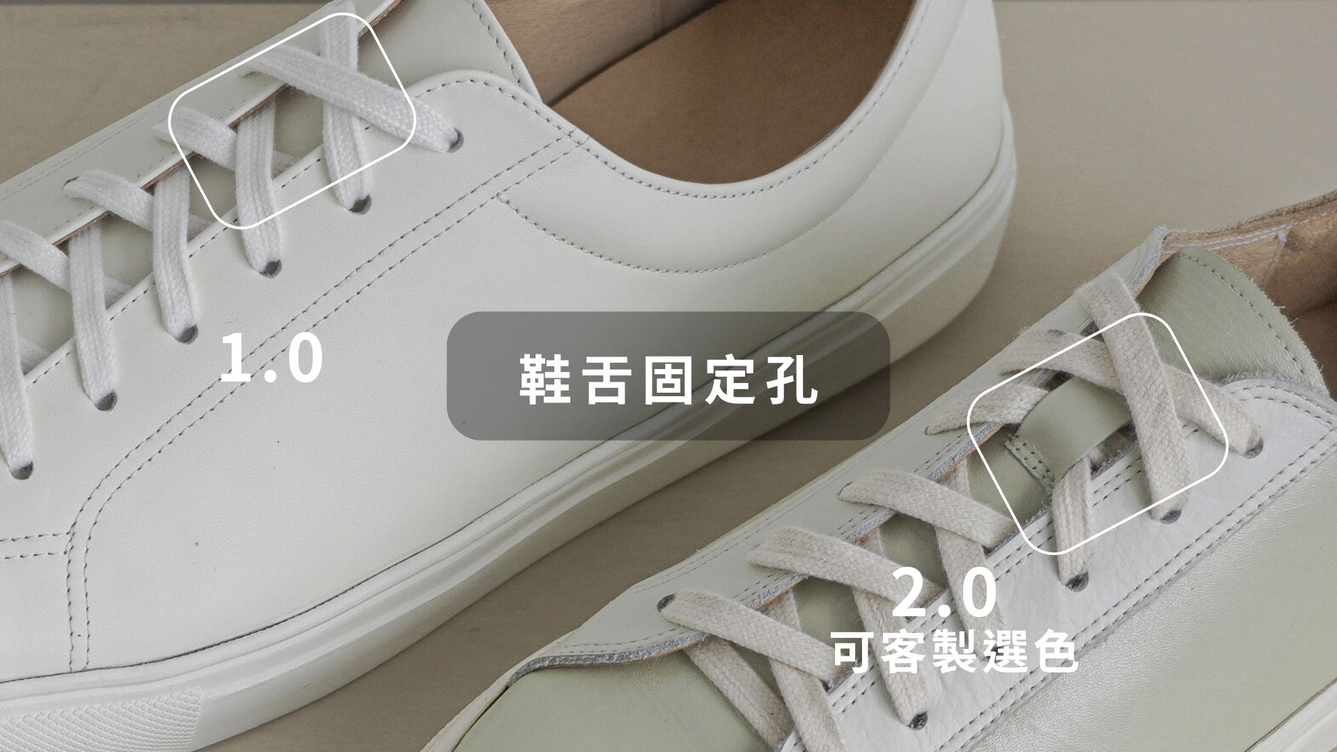 【鞋眼片】採雙層皮革增固，提升整體穩定度 新增，讓行走時鞋舌更服貼不位移 【腳後跟】與【踝口處】調整結構設計，增加層次感 (12)