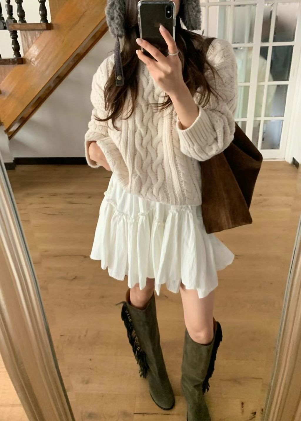 ACLENT Flare gather mini skirt ACLENT Flare gather mini skirt
