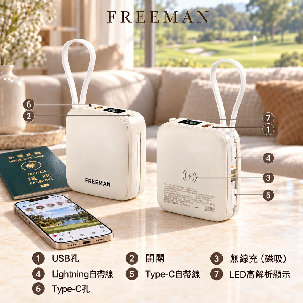 FREEMAN 行動電源與旅行配件