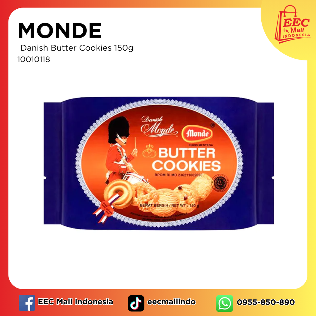 _10010118 MONDE Danish Butter Cookies 150g
