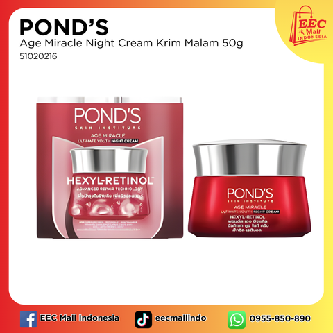 51020216 POND'S Age Miracle Night Cream Krim Malam 50g (1)