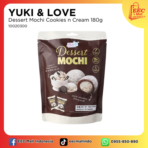 10020300 YUKInLOVE Dessert Mochi Cookies n Cream 180g