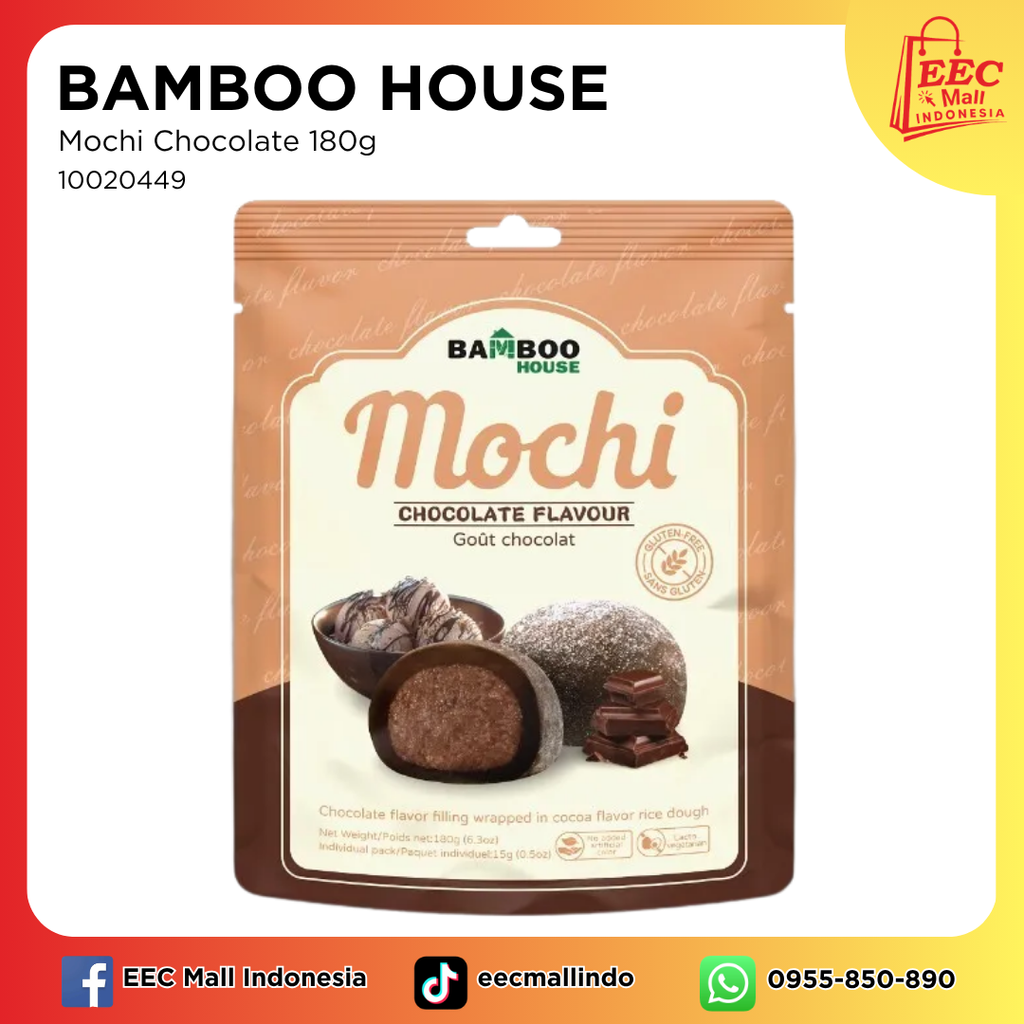 10020449 BAMBOO HOUSE Mochi Chocolate 180g
