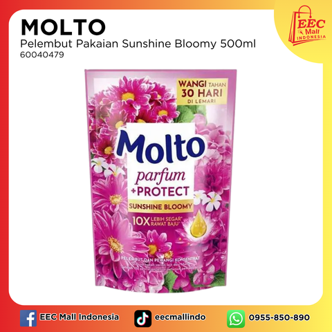 60040479 MOLTO Pelembut Pakaian Softener Sunshine Bloomy 550ml