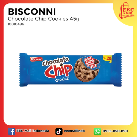 10010496 BISCONNI Chocolate Chip Cookies 45g