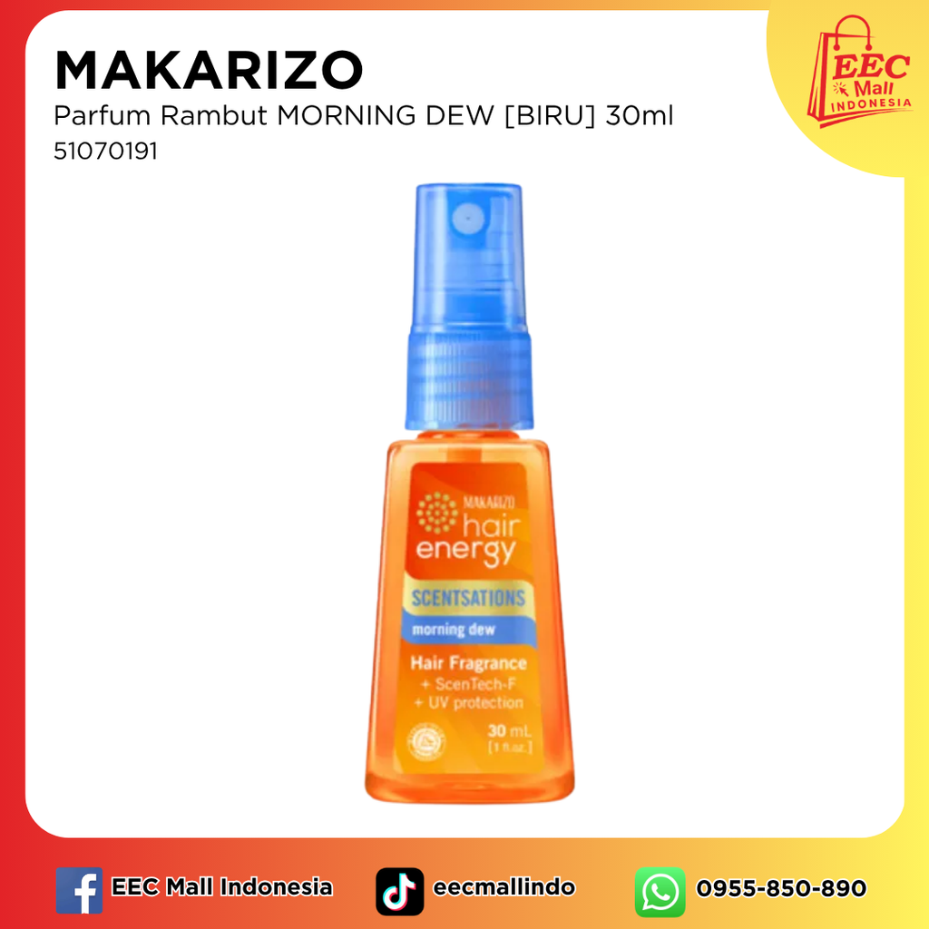51070191 MAKARIZO Parfum Rambut MORNING DEW [BIRU] 30ml