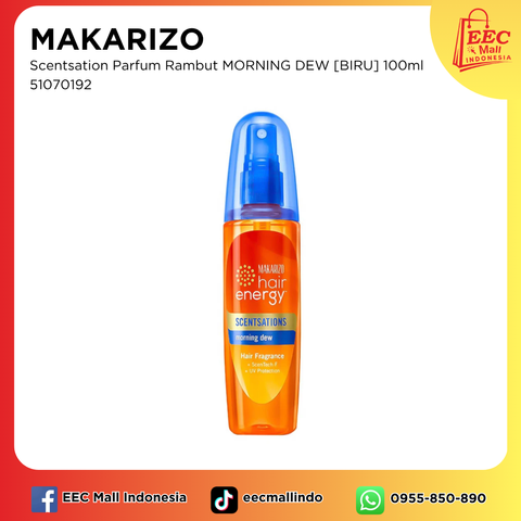 51070192 MAKARIZO Scentsation Parfum Rambut MORNING DEW [BIRU] 100ml