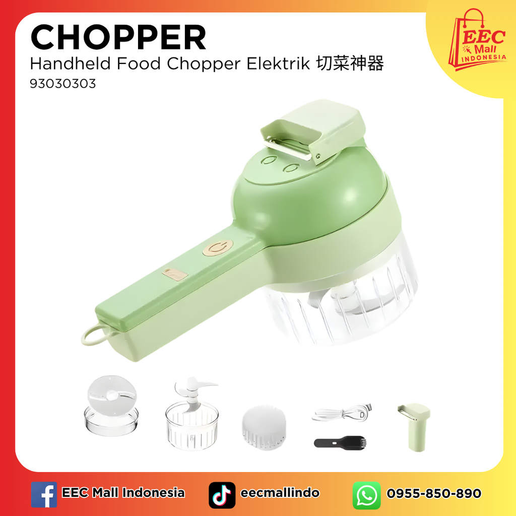 93030303 Handheld Food Chopper Elektrik 切菜神器