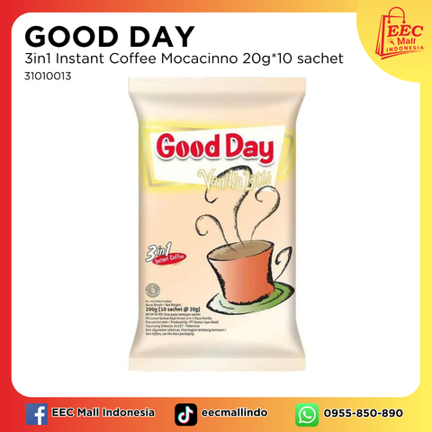 31010013 GOOD DAY 3in1 Instant Coffee Mocacinno 20g10 sachet