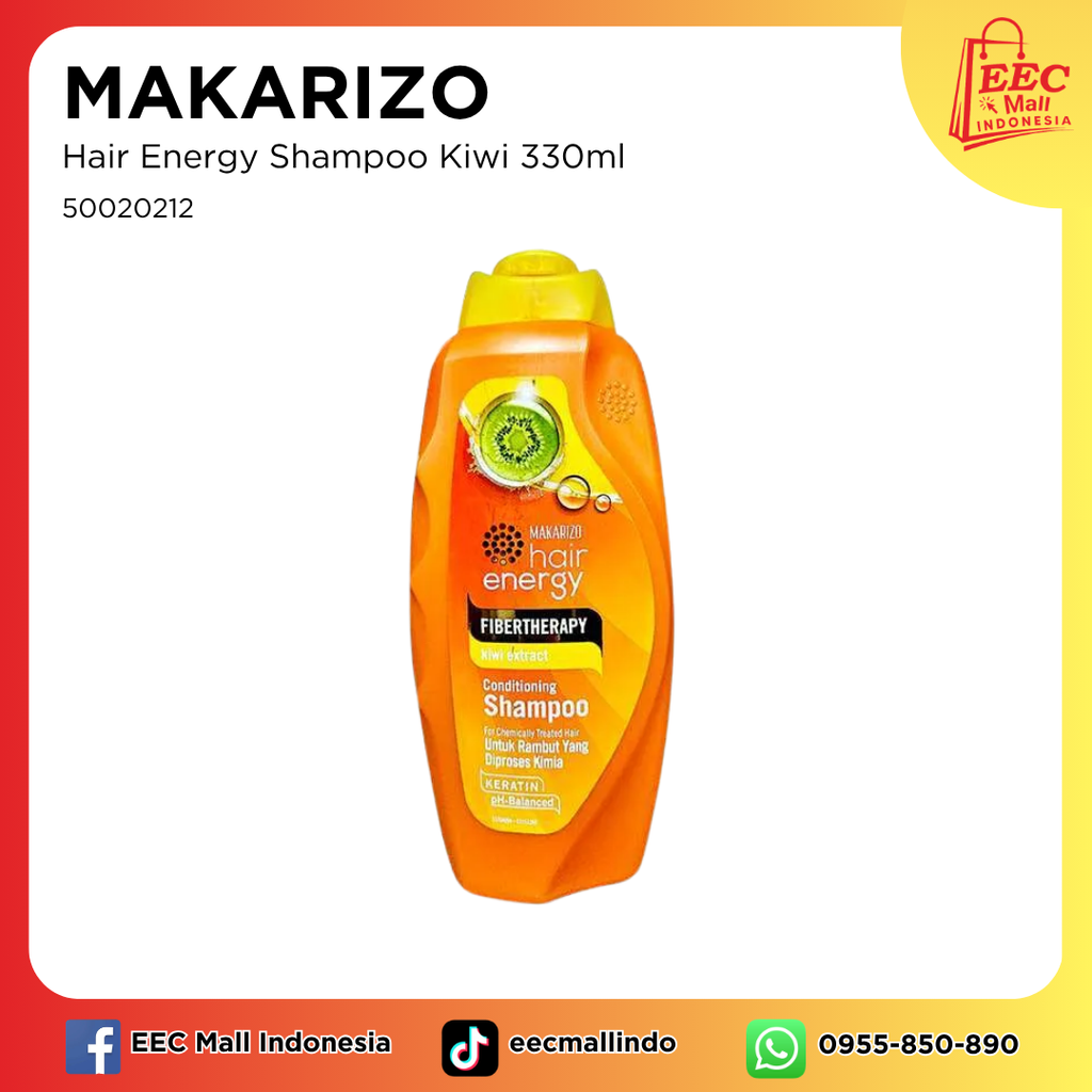 50020212 MAKARIZO Hair Energy Shampoo Kiwi 330ml