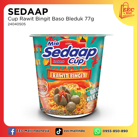 24040505 SEDAAP Cup Rawit Bingit Baso Bleduk 77g
