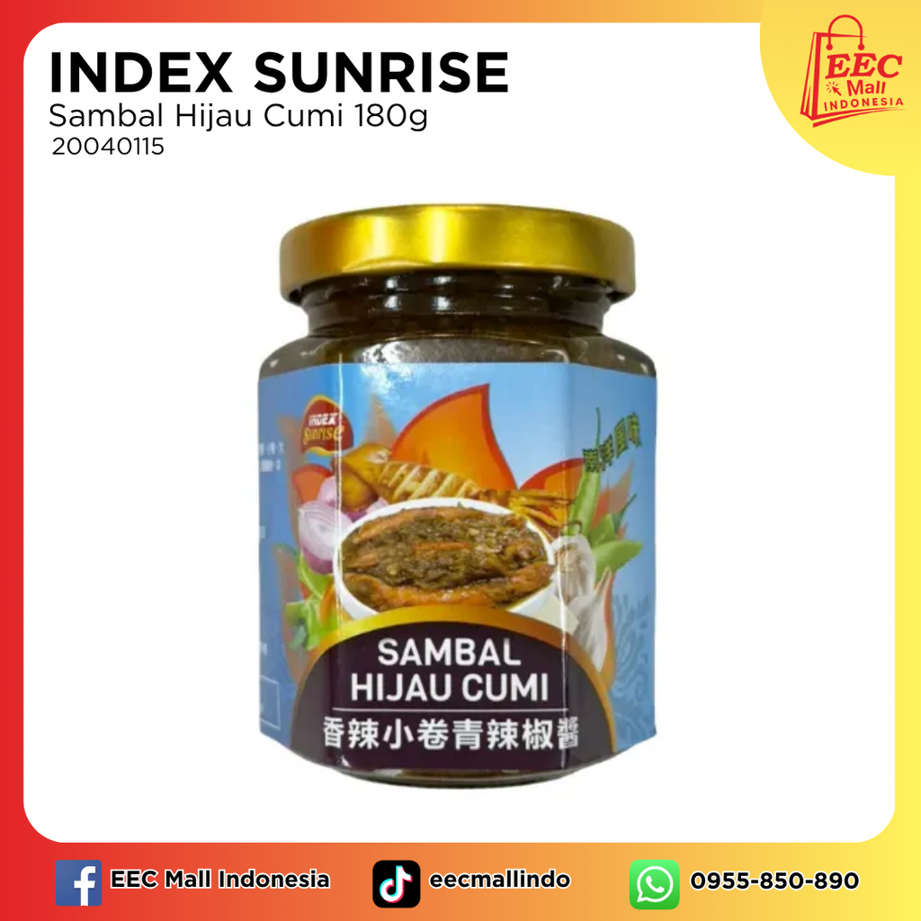 20040115 INDEX SUNRISE Sambal Hijau Cumi 180g