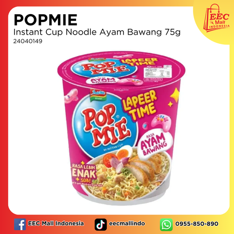 24040149 POPMIE Instant Cup Noodle Ayam Bawang 75g