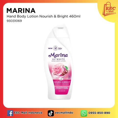 93031069 MARINA Hand Body Lotion Nourish & Bright 460ml