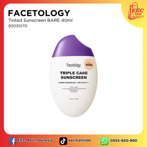 93031070 FACETOLOGY Tinted Sunscreen BARE 40ml