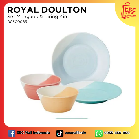 00300063 Royal Doulton Set Mangkok & Piring 4in1