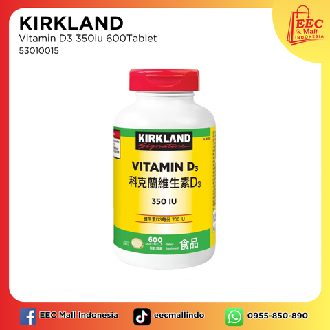 53010015 KIRKLAND Vitamin D3 350iu 600Tablet
