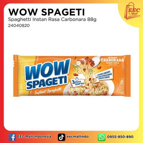 24040820 WOW SPAGETI Spaghetti Instan Rasa Carbonara 88g