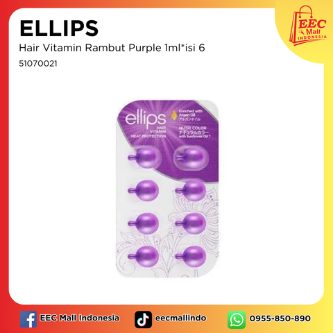 51070021 ELLIPS Hair Vitamin Rambut Purple 1mlisi 6