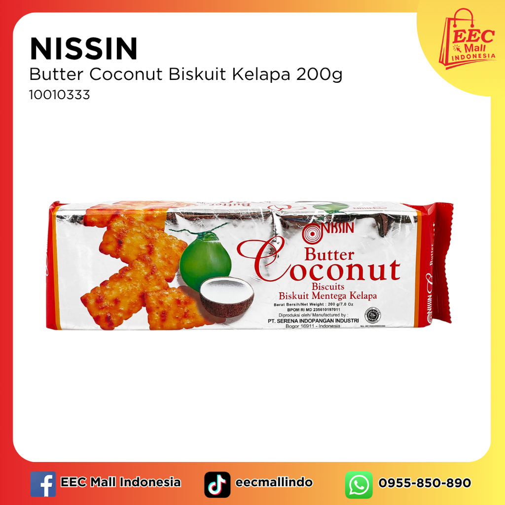 10010333 NISSIN Butter Coconut Biskuit Kelapa 200g