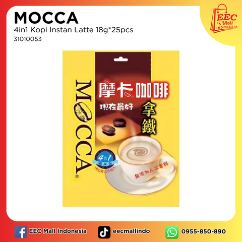31010053 MOCCA 4in1 Kopi Instan Latte 18g25pcs